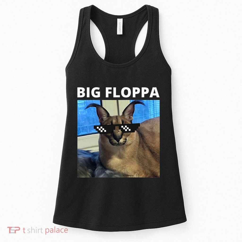 Big Floppa Meme Cat Womens Tank Top