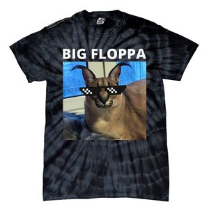 Big Floppa Meme Cat Tie-Dye T-Shirt