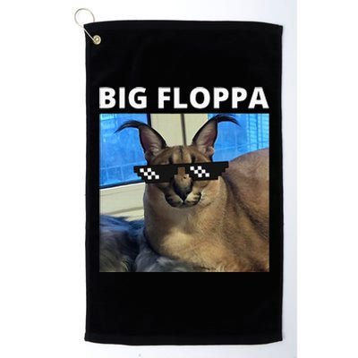 Big Floppa Meme Cat Platinum Collection Golf Towel