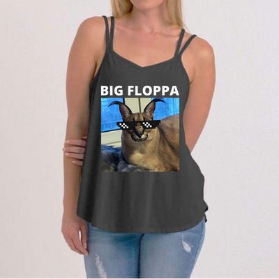 Big Floppa Meme Cat Women's Strappy Tank