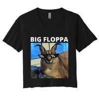 Big Floppa Meme Cat Women's Crop Top Tee