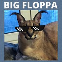 Big Floppa Meme Cat Garment-Dyed Sweatshirt