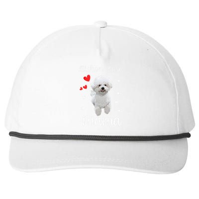 Bichon Frise Mom Cute Puppy Dog Lovers Gifts Snapback Five-Panel Rope Hat