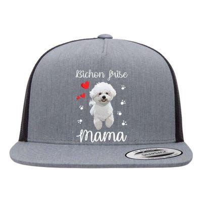 Bichon Frise Mom Cute Puppy Dog Lovers Gifts Flat Bill Trucker Hat