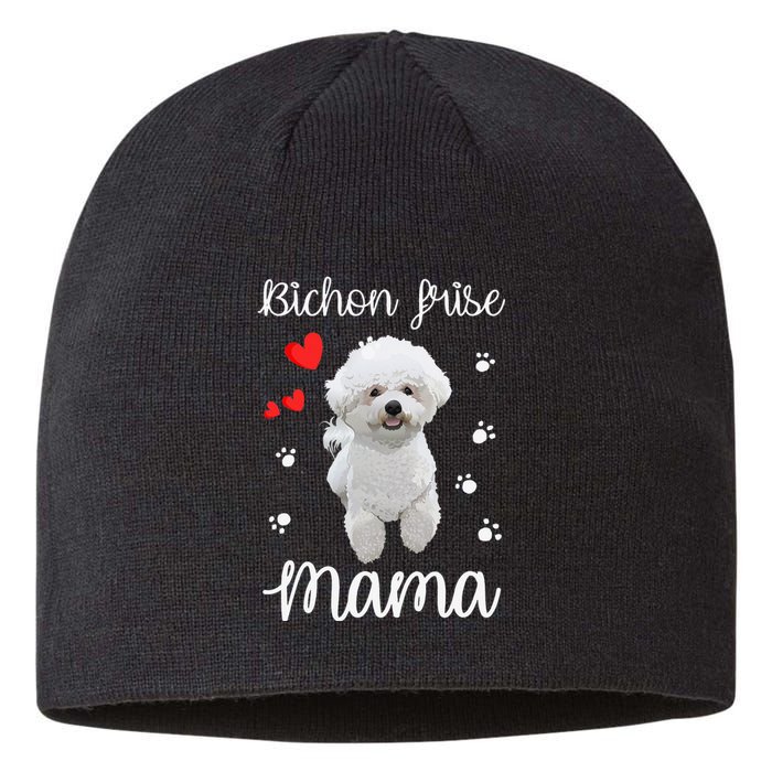 Bichon Frise Mom Cute Puppy Dog Lovers Gifts Sustainable Beanie