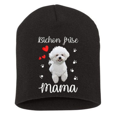 Bichon Frise Mom Cute Puppy Dog Lovers Gifts Short Acrylic Beanie