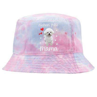 Bichon Frise Mom Cute Puppy Dog Lovers Gifts Tie-Dyed Bucket Hat