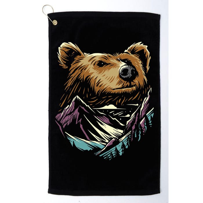 Bear Forest Mountain Golf Towel