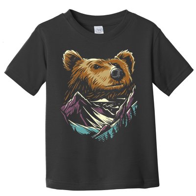 Bear Forest Mountain Toddler T-Shirt