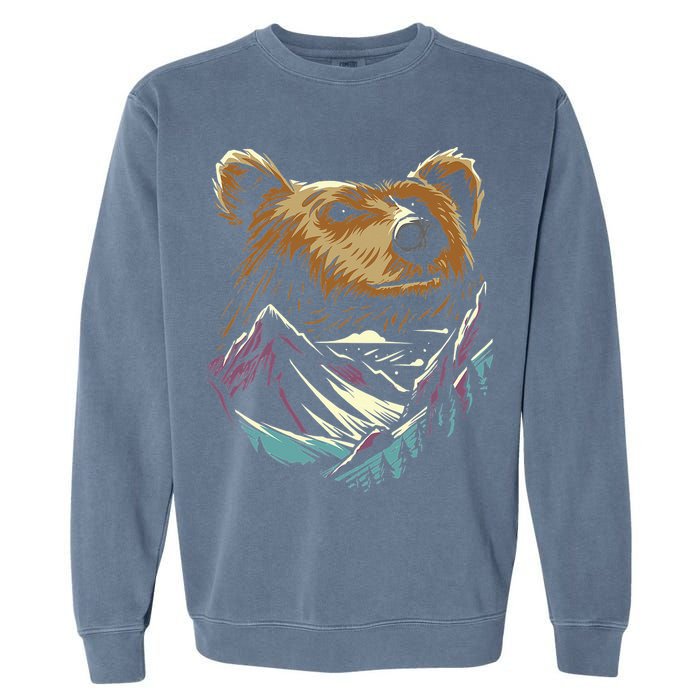 Bear Forest Mountain Garment-Dyed Sweatshirt
