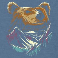 Bear Forest Mountain Garment-Dyed Sweatshirt