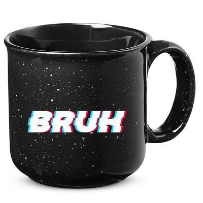 Bruh Funny Meme Saying Brother Greeting Gamer Slang 15oz Campfire Ceramic Mug