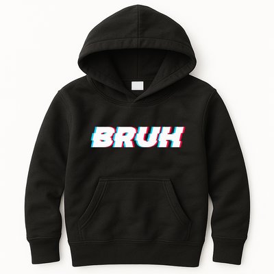 Bruh Funny Meme Saying Brother Greeting Gamer Slang Kids Hoodie