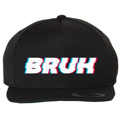 Bruh Funny Meme Saying Brother Greeting Gamer Slang Wool Snapback Cap