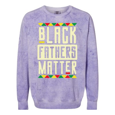 Black Fathers Matter Blm Pride African American Dad Colorblast Crewneck Sweatshirt