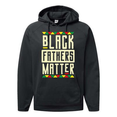 Black Fathers Matter Blm Pride African American Dad Performance Fleece Hoodie