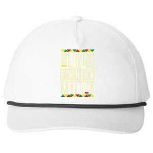 Black Fathers Matter Blm Pride African American Dad Snapback Five-Panel Rope Hat