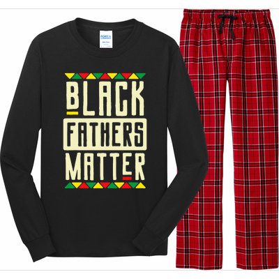 Black Fathers Matter Blm Pride African American Dad Long Sleeve Pajama Set