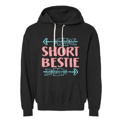 Best Friends Matching Tall Short Bestie Birthday BFF Besties Garment-Dyed Fleece Hoodie