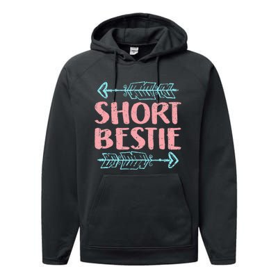 Best Friends Matching Tall Short Bestie Birthday BFF Besties Performance Fleece Hoodie