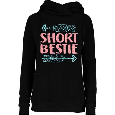 Best Friends Matching Tall Short Bestie Birthday BFF Besties Womens Funnel Neck Pullover Hood