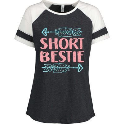 Best Friends Matching Tall Short Bestie Birthday BFF Besties Enza Ladies Jersey Colorblock Tee