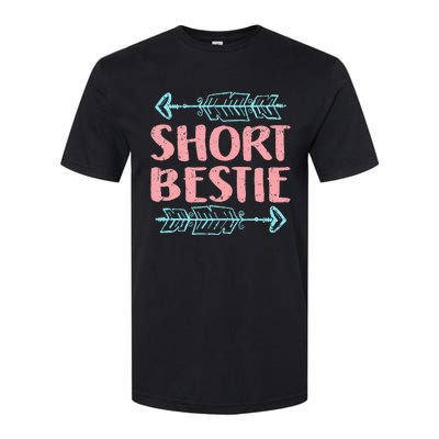 Best Friends Matching Tall Short Bestie Birthday BFF Besties Softstyle CVC T-Shirt