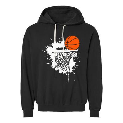 Basketball For Men Slam Dunk Teens Kids Player Garment-Dyed Fleece Hoodie