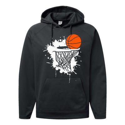 Basketball For Men Slam Dunk Teens Kids Player Performance Fleece Hoodie