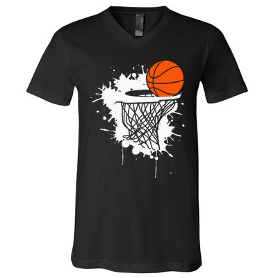 Basketball For Men Slam Dunk Teens Kids Player V-Neck T-Shirt