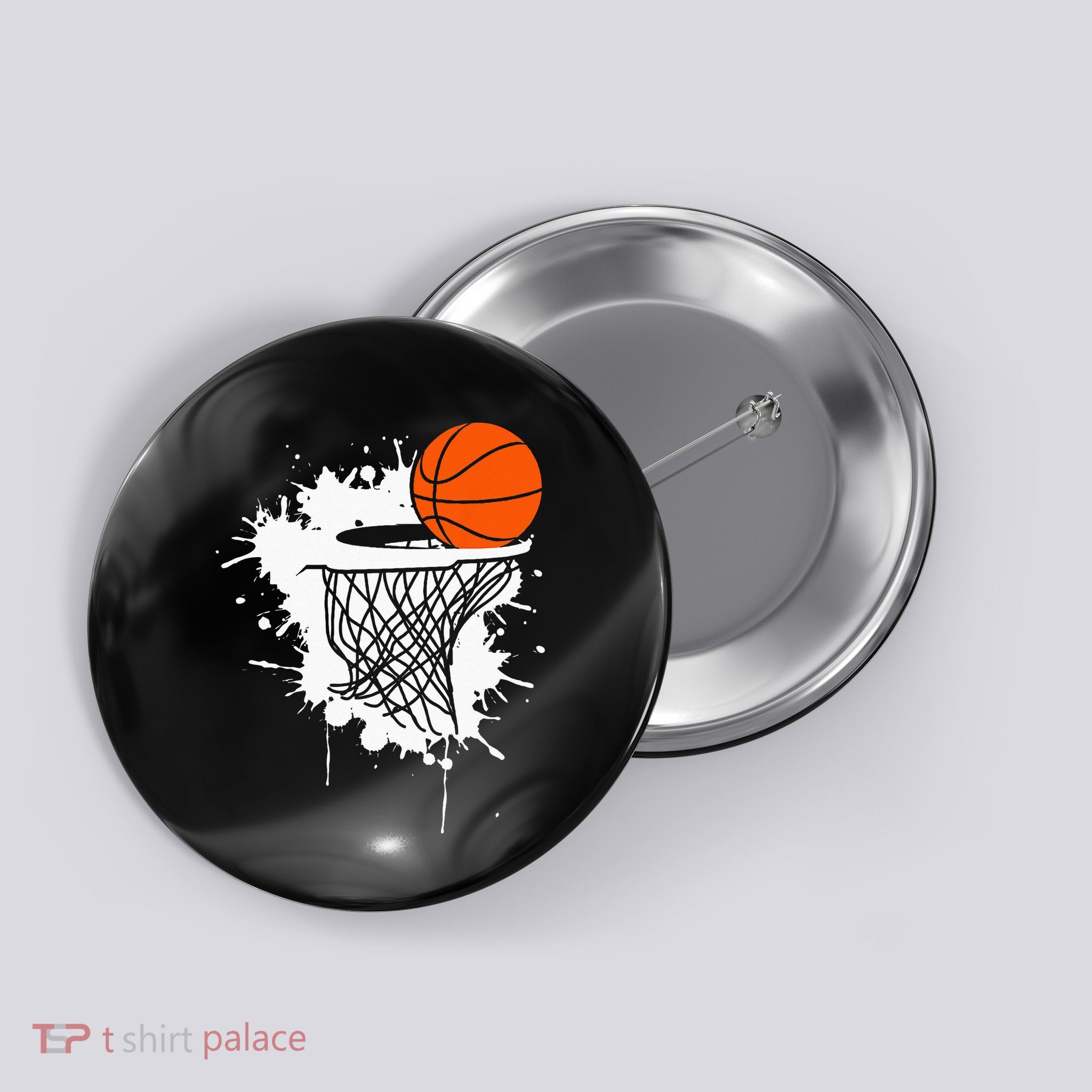 Basketball For Men Slam Dunk Teens Kids Player Button
