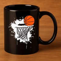 Basketball For Men Slam Dunk Teens Kids Player 11oz C Handle Ceramic Mug