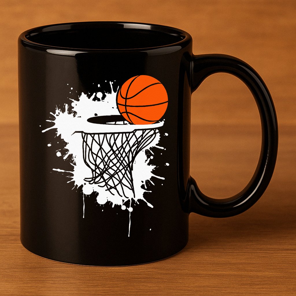 Basketball For Men Slam Dunk Teens Kids Player 11oz C Handle Ceramic Mug