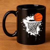 Basketball For Men Slam Dunk Teens Kids Player 11oz C Handle Ceramic Mug