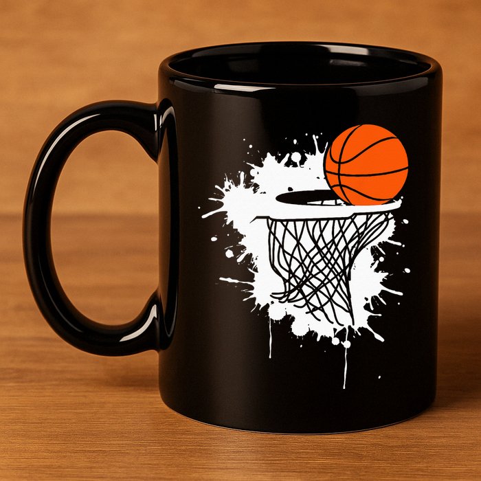 Basketball For Men Slam Dunk Teens Kids Player 11oz C Handle Ceramic Mug