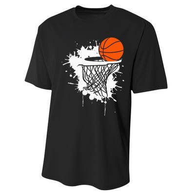 Basketball For Men Slam Dunk Teens Kids Player Performance Sprint T-Shirt