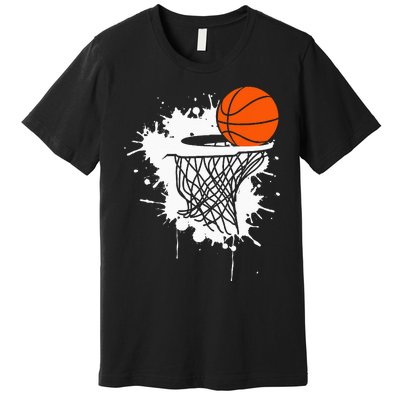 Basketball For Men Slam Dunk Teens Kids Player Premium T-Shirt