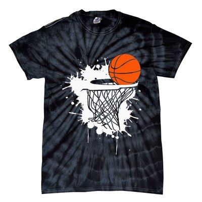 Basketball For Men Slam Dunk Teens Kids Player Tie-Dye T-Shirt