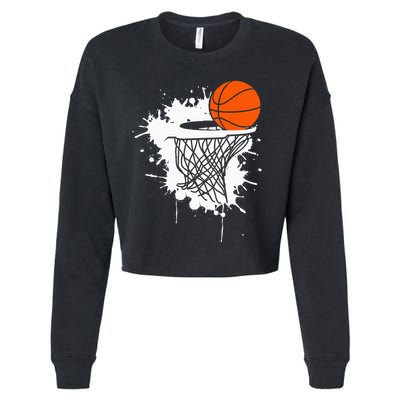 Basketball For Men Slam Dunk Teens Kids Player Cropped Pullover Crew