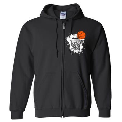 Basketball For Men Slam Dunk Teens Kids Player Full Zip Hoodie