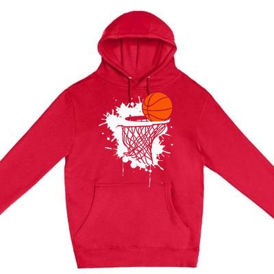 Basketball For Men Slam Dunk Teens Kids Player Premium Pullover Hoodie