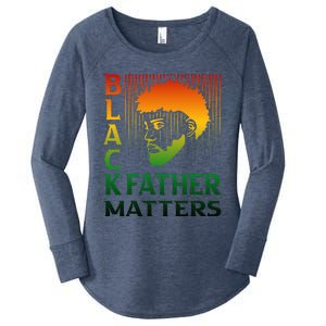 Black Fathers Matter Juneteenth Pride American African Dad Women's Perfect Tri Tunic Long Sleeve Shirt