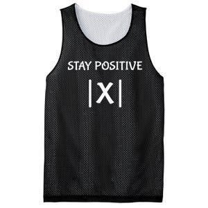 Best Funny Math Teacher Joke Women Fun Stay Positive Mesh Reversible Basketball Jersey Tank