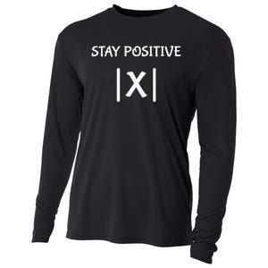 Best Funny Math Teacher Joke Women Fun Stay Positive Cooling Performance Long Sleeve Crew