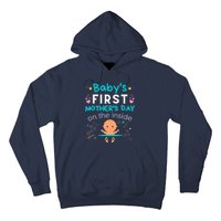 Baby's First Mother's Day On The Inside Boy Pregnant Mommy Hoodie