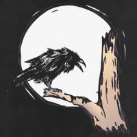 Bird Full Moon Crow Spooky Raven Gothic Halloween Adult Drive Performance Visor