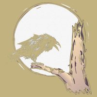 Bird Full Moon Crow Spooky Raven Gothic Halloween Cooling Performance Crew T-Shirt