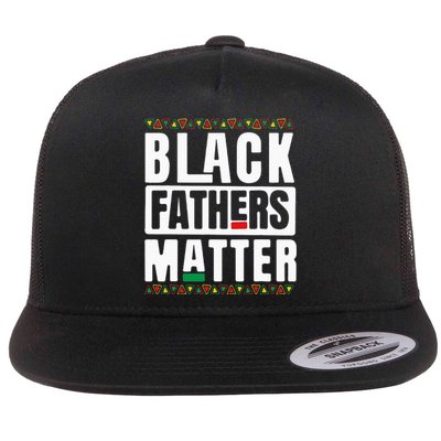 Black Fathers Matter Black History & African Roots Afro Flat Bill Trucker Hat