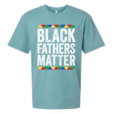 Black Fathers Matter Funny Gift Black Pride Gift Sueded Cloud Jersey T-Shirt