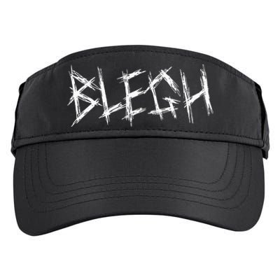 Blegh Funny Metalcore Vocalist Djent Deathcore Adult Drive Performance Visor